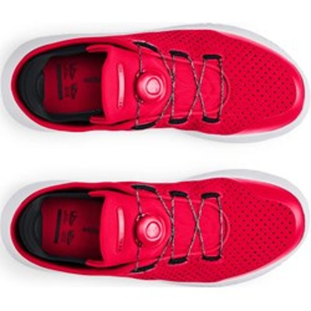 Under Armour Unisex M10 W11.5 "Slip Speed" Red Mesh Training Shoes